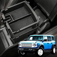 2025+ Ford Bronco armrest organizer - Dual Layer - ABS Plastic - Fits 2 & 4 Door