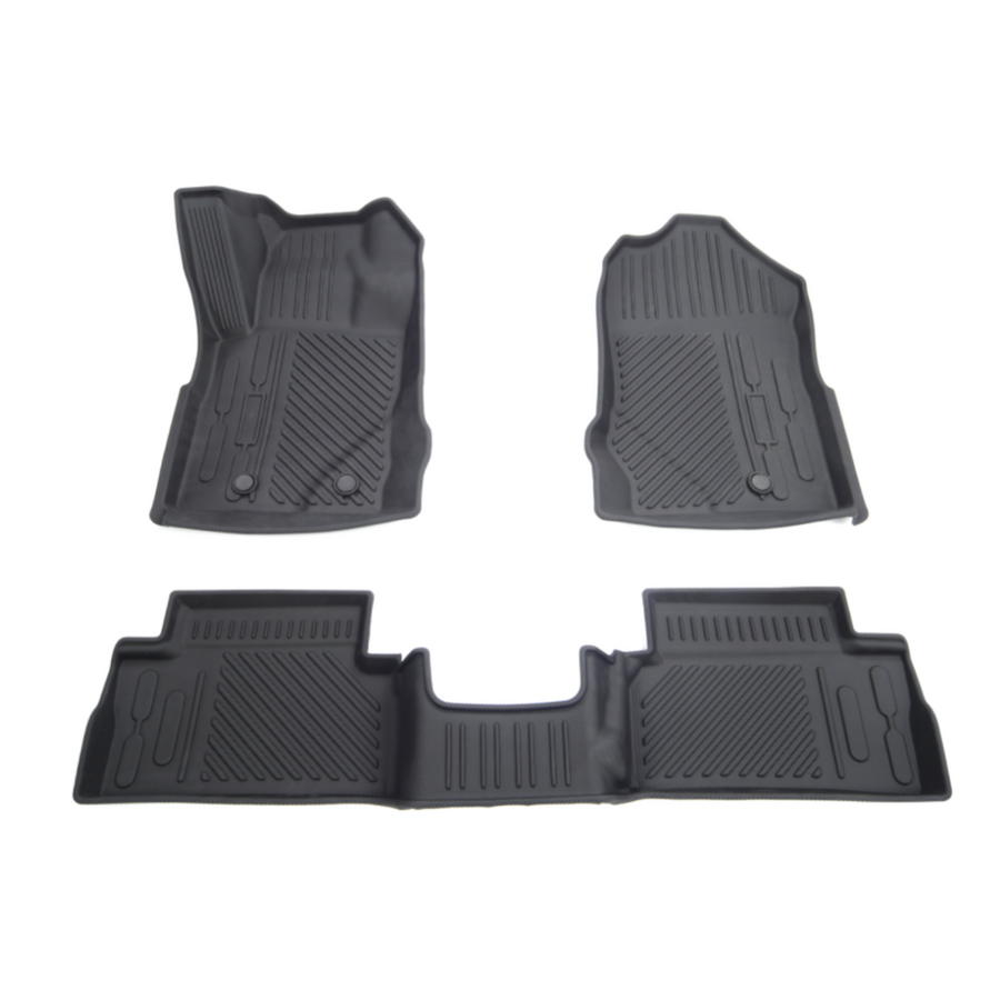 2021+ Ford Bronco TPE All Weather Floor Mats (Front and Back Rows) - Fits 2 Door Only