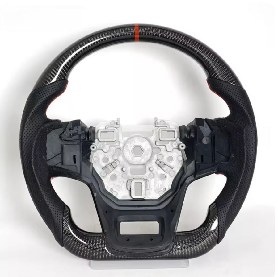 2021+ Ford Bronco Carbon Fiber Steering Wheel - Glossy Finish