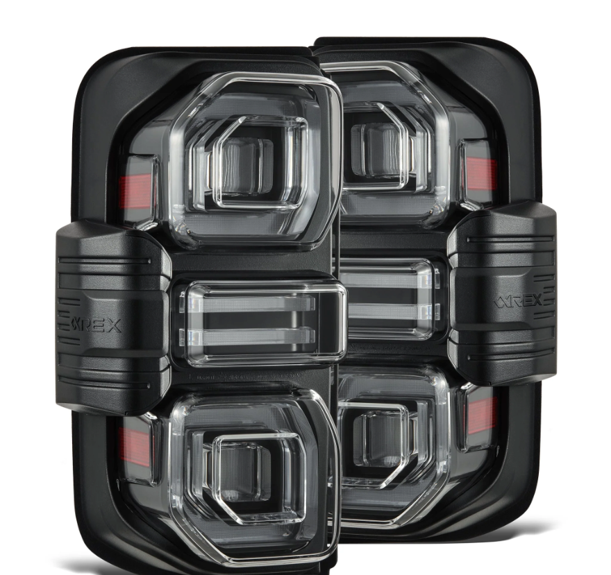 2021+ Ford Bronco Alpharex NOVA-Series Prismatic LED Tail Lights - Fits 2 & 4 Door