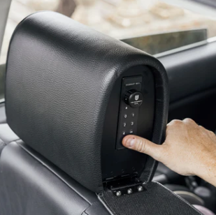 The Headrest Safe Co - Slide Bundle: Hidden, Portable, Removable Headrest Gun Safe Storage