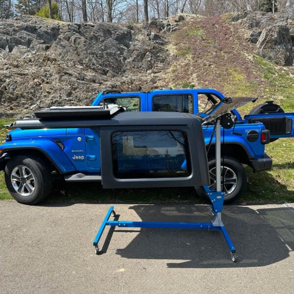 EZ 4x4 2-Door Black Rolling Storage Cart Foldable Rack fits TJ JK JL EZ 4x4 2-Door Black Rolling Storage Cart Foldable Rack fits TJ JK JL