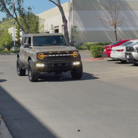 2021+ Ford Bronco Quad / Dual Projector LED Amber/ White Headlight (Raptor Style) - Fits 2 & 4 Door (1 Pair)