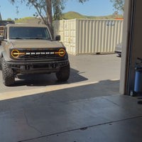 2021+ Ford Bronco Quad / Dual Projector LED Amber/ White Headlight (Raptor Style) - Fits 2 & 4 Door (1 Pair)