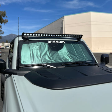 2021+ Ford Bronco Front Window Sunshade (Foldable) - Fits 2 & 4 Door