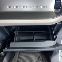 2021+ Ford Bronco Glove Box Divider - Fits 2 & 4 Door