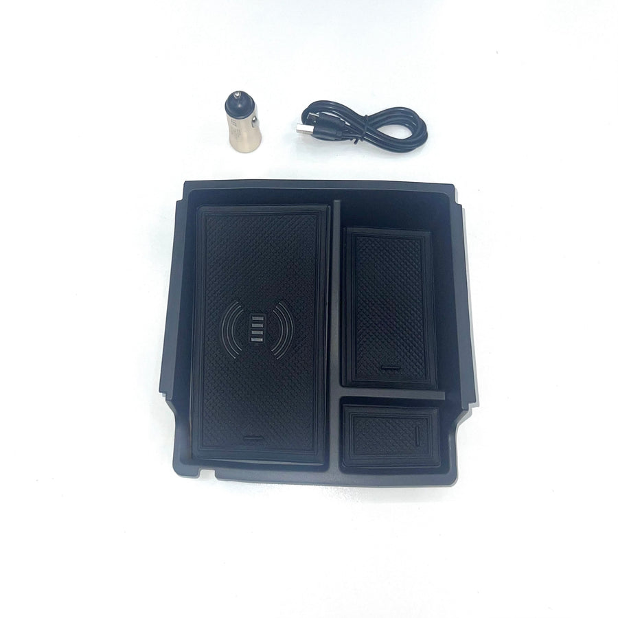 2021+ Ford Bronco Armrest Storage Box With Wireless Charging - Fits 2 & 4 Door